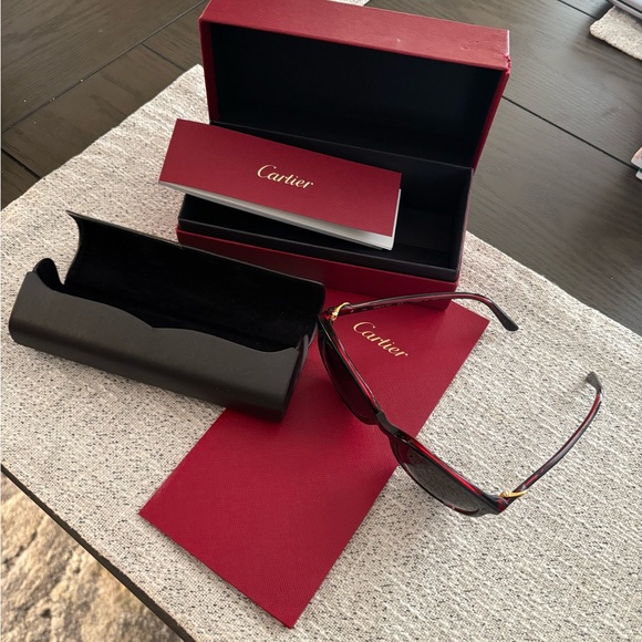 Authentic Cartier Black and Gold Sunglasses - Picture 11 of 14